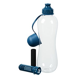 Additional Image 2 - a white water bottle with a blue cap