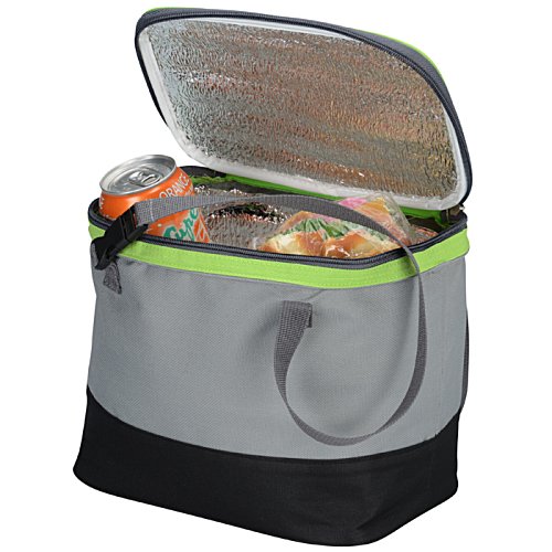 Additional Image 2 - a grey and black cooler bag