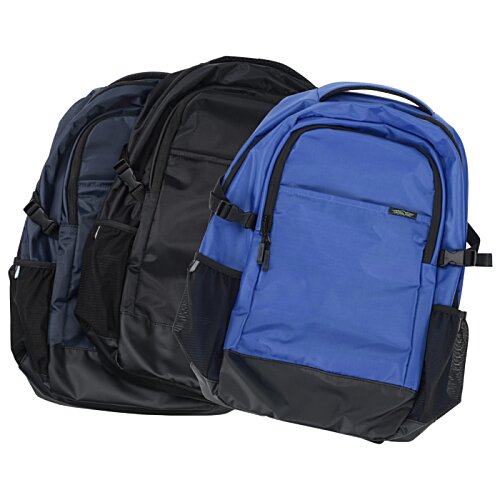 Additional Image 2 - a group of blue and black backpacks