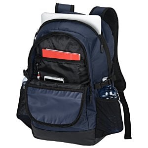 Additional Image 4 - a blue backpack with a pocket