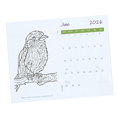 Additional Image 1 - a calendar with a drawing on it