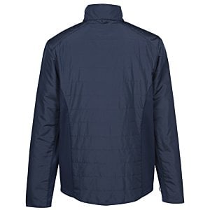 Additional Image 1 - a back view of a blue jacket