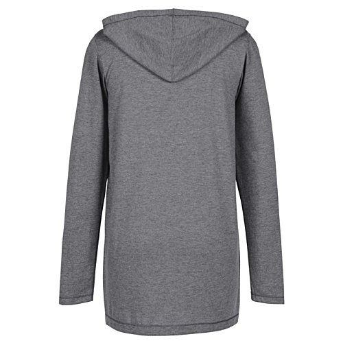 Additional Image 1 - a grey hooded jacket with a hood