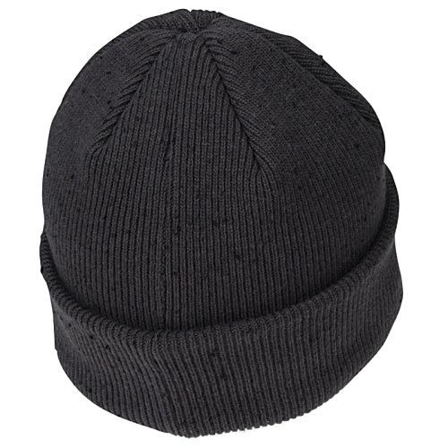 Additional Image 1 - a black beanie with a white background