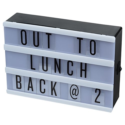 Additional Image 1 - a light box with black text