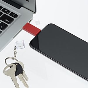 Additional Image 7 - a keychain attached to a laptop