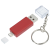 View Image 2 of 9 of Carry Along Duo Charging Cable Keychain - 24 hr