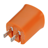 View Image 3 of 4 of Single Port Folding USB Wall Charger - 24 hr