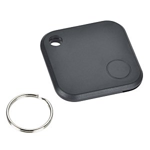 Additional Image 1 - a black square object with a round silver ring