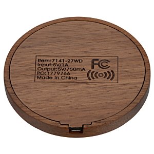 Additional Image 1 - a round wooden object with a black text