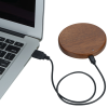 View Image 4 of 5 of Bora Wooden Wireless Charging Pad - 24 hr
