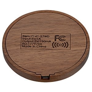 Additional Image 1 - a round wooden object with a black text
