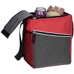 Additional Image 1 - a red and black bag with a strap