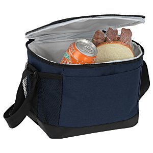 Additional Image 1 - a blue cooler with a black strap