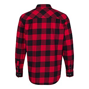 Additional Image 1 - a red and black flannel shirt