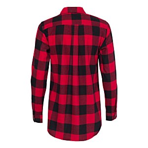 Additional Image 1 - a red and black flannel shirt