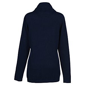 Additional Image 1 - a black jacket with a long collar