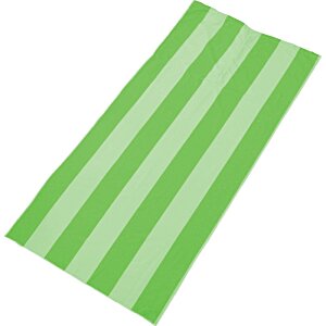Additional Image 1 - a green and white striped towel