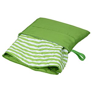 Additional Image 2 - a green and white striped pillow