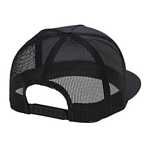 Additional Image 1 - a black hat with a mesh cap