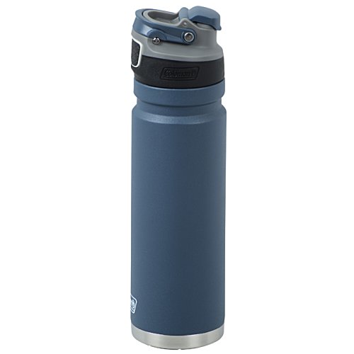Additional Image 3 - a blue water bottle with a black lid