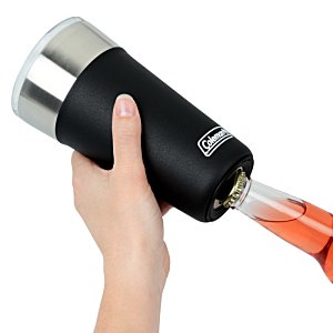 Additional Image 4 - a hand holding a black and silver cup