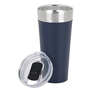 Additional Image 2 - a blue and silver tumbler