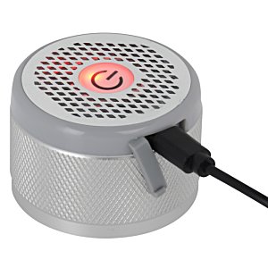 Additional Image 5 - a round gray object with a red light