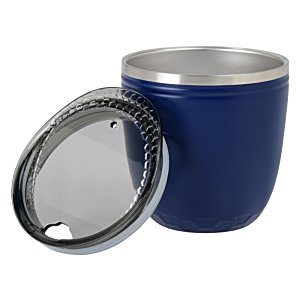 Additional Image 1 - a blue and silver cup with a lid