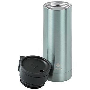Additional Image 1 - a silver cylinder with a black lid