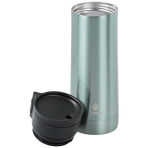 Additional Image 1 - a silver cylinder with a black lid