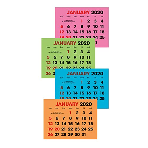 Additional Image 2 - a group of colorful calendars