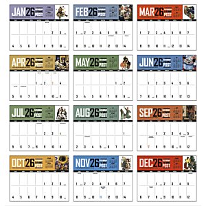 Additional Image 1 - a calendar with many different colors