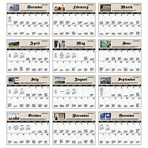 Additional Image 1 - a calendar page with a flag