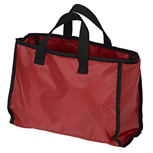Additional Image 2 - a red bag with black handles