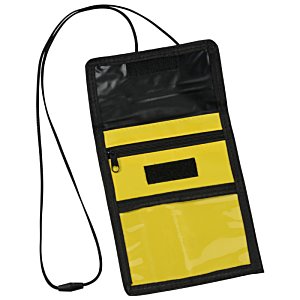 Additional Image 2 - a yellow and black id card holder