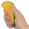 a hand holding a sponge