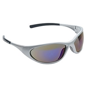 Additional Image 1 - a white sunglasses with blue lenses