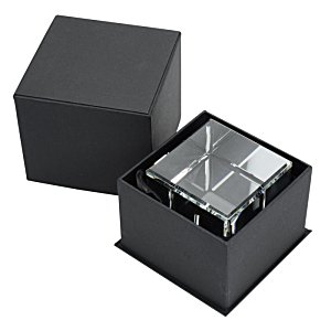 Additional Image 2 - a black box with a clear glass inside