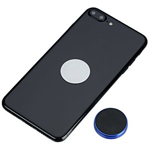 Additional Image 3 - a black cell phone with a white circle on it