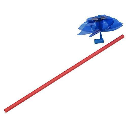 Additional Image 2 - a blue umbrella on a red stick