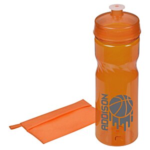 Additional Image 2 - a plastic water bottle with a lid