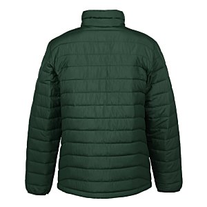 Additional Image 1 - a back view of a green jacket