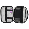 a black and white bag