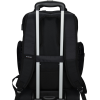 a back of a black backpack