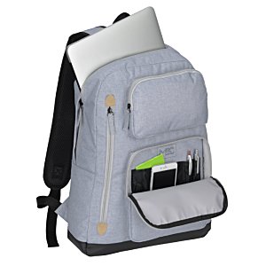 Additional Image 1 - a backpack with a laptop and other items in it