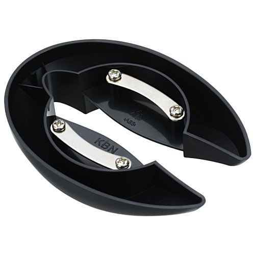 Additional Image 1 - a black circular object with silver handles