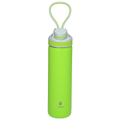 Additional Image 3 - a green water bottle with a white cap