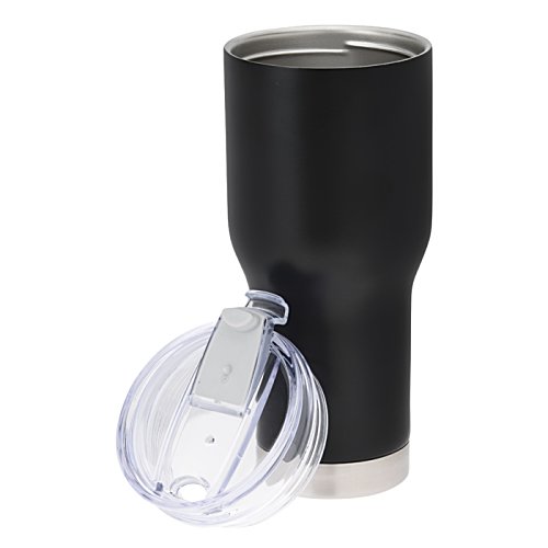 Additional Image 1 - a black and silver cup with a lid