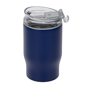 Additional Image 1 - a blue tumbler with a lid